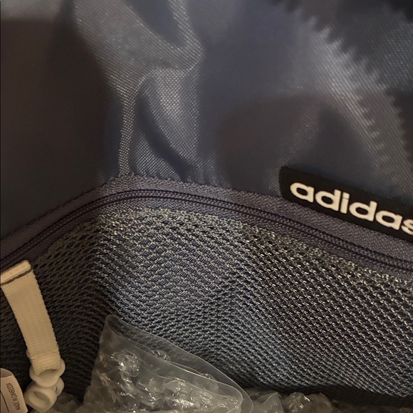 Adidas Sky Blue Compact Linear Mini Backpack NWT - Picture 5 of 6